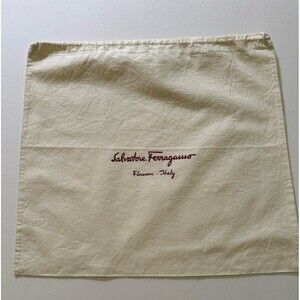 Salvatore Ferragamo Dustbag white size 12x13
